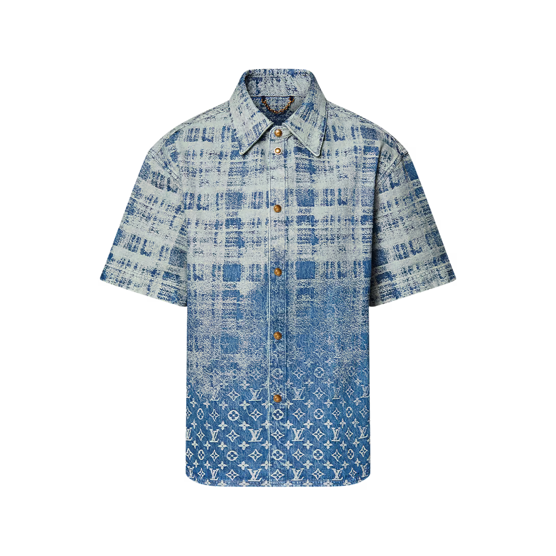 Denim Short-Sleeved Shirt