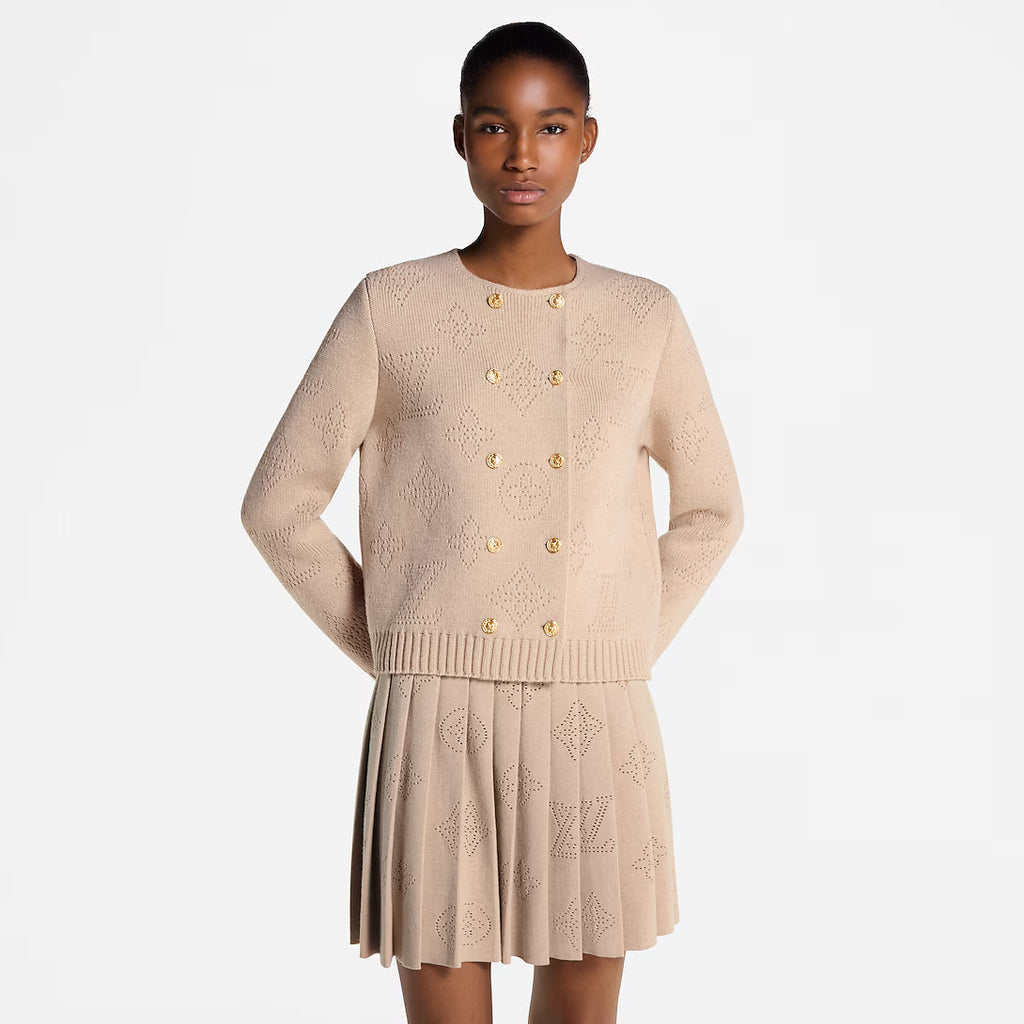 Double-Breasted Mahina Knit Cardigan