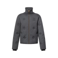 Elegant Monogram Knitted Down Blouson