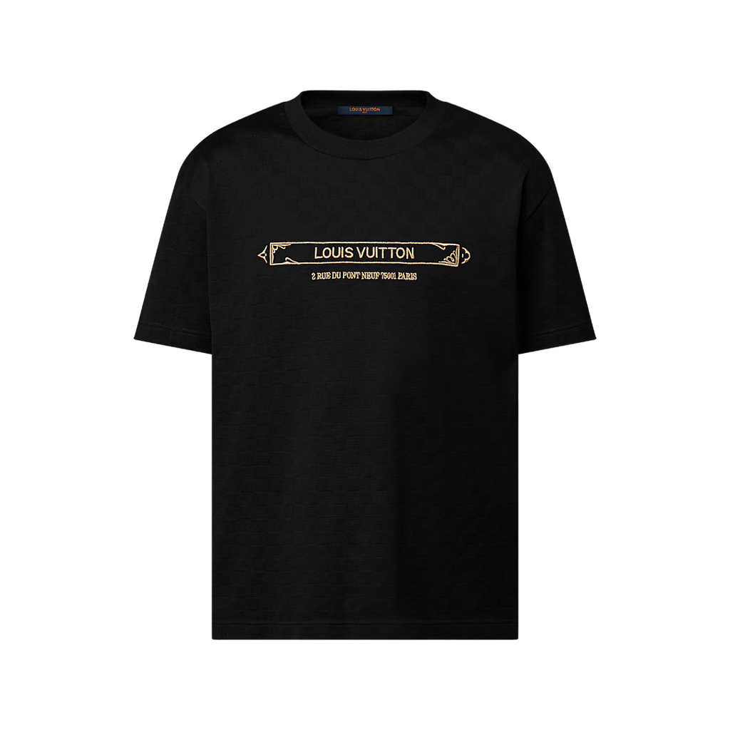 Embellished Damier Pique T-Shirt