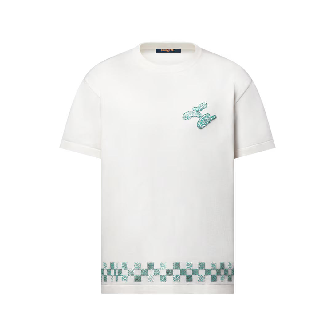 Embellished Short-Sleeved Crewneck