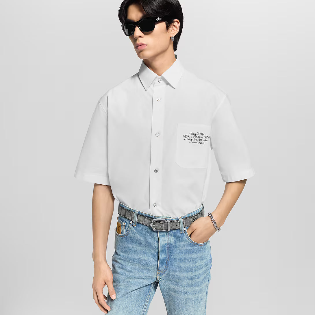 Embellished Short-Sleeved Shirt