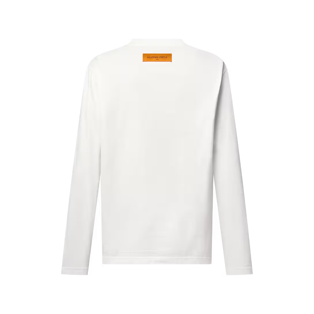 Embossed  Long-Sleeved T-Shirt