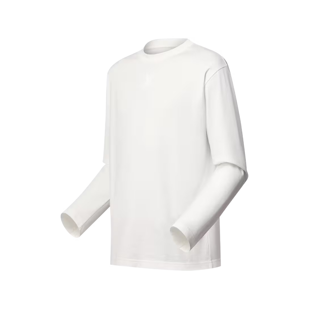 Embossed  Long-Sleeved T-Shirt
