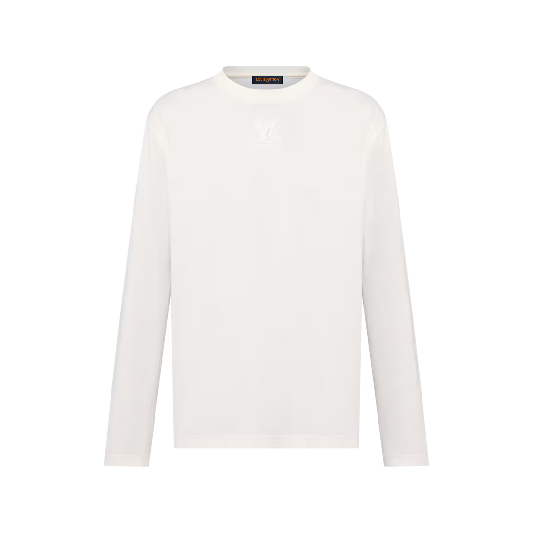 Embossed  Long-Sleeved T-Shirt