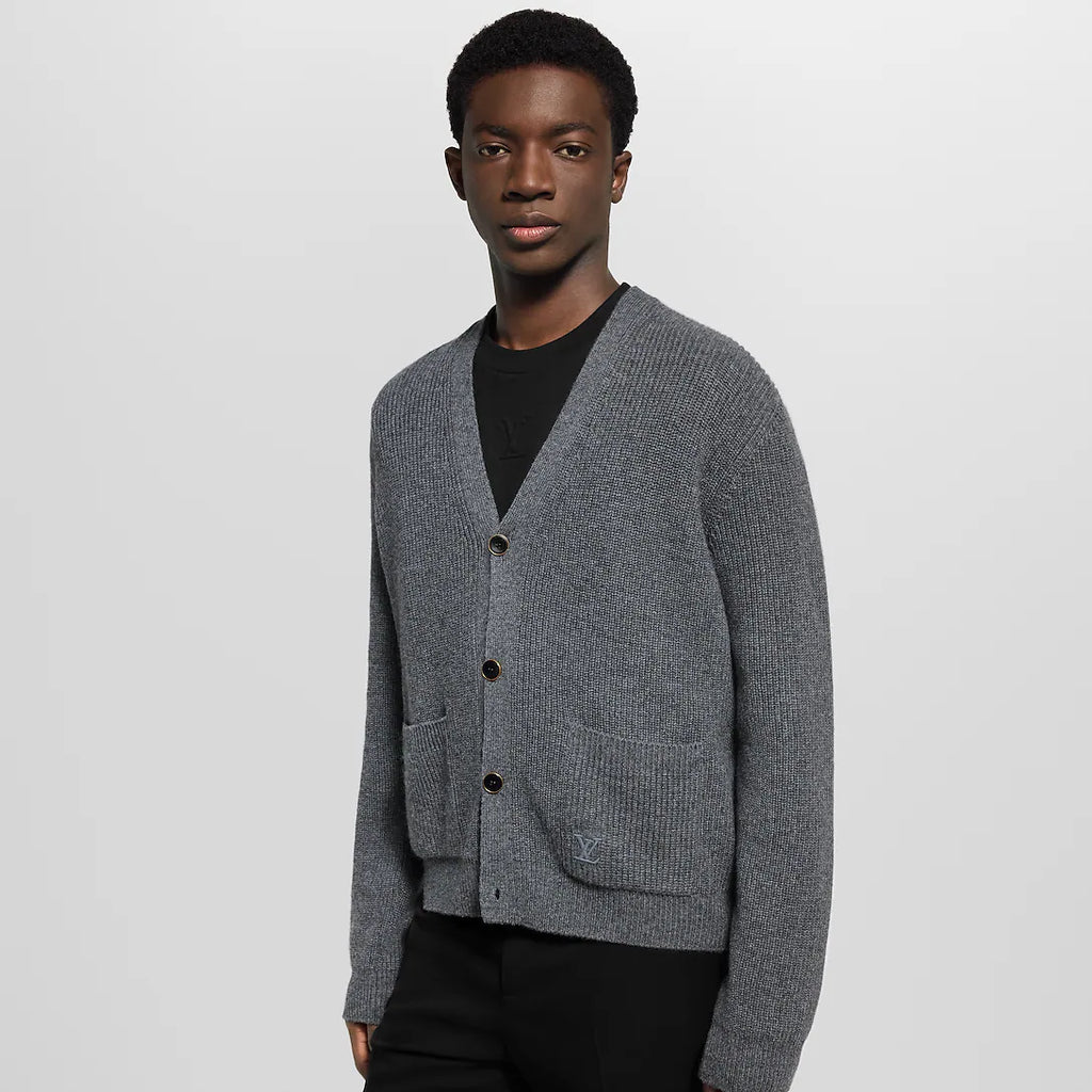 Embroidered Signature Cashmere Cardigan