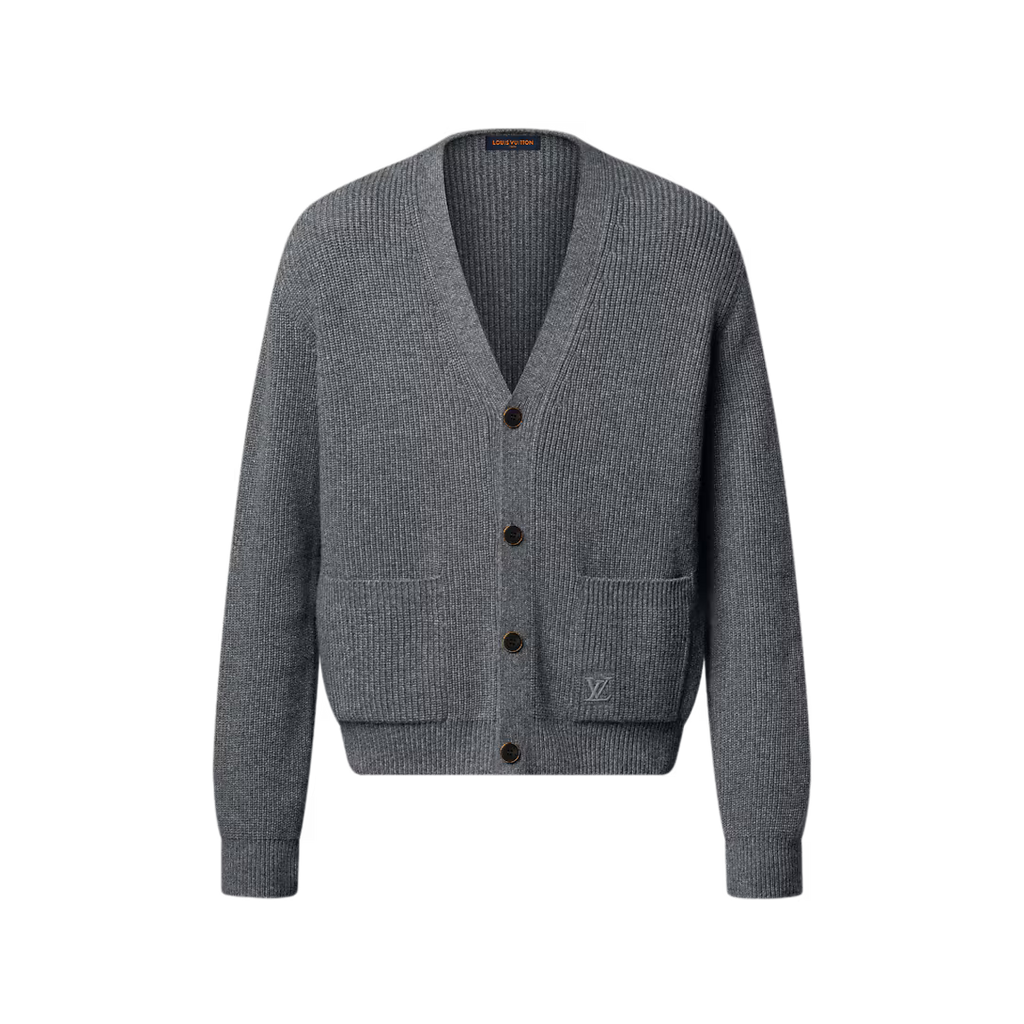 Embroidered Signature Cashmere Cardigan