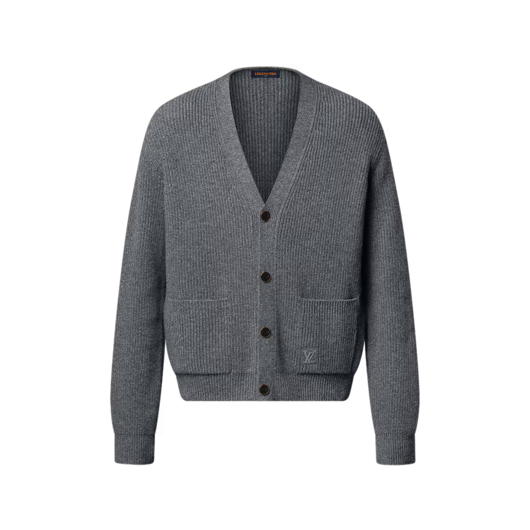 Embroidered Signature Cashmere Cardigan
