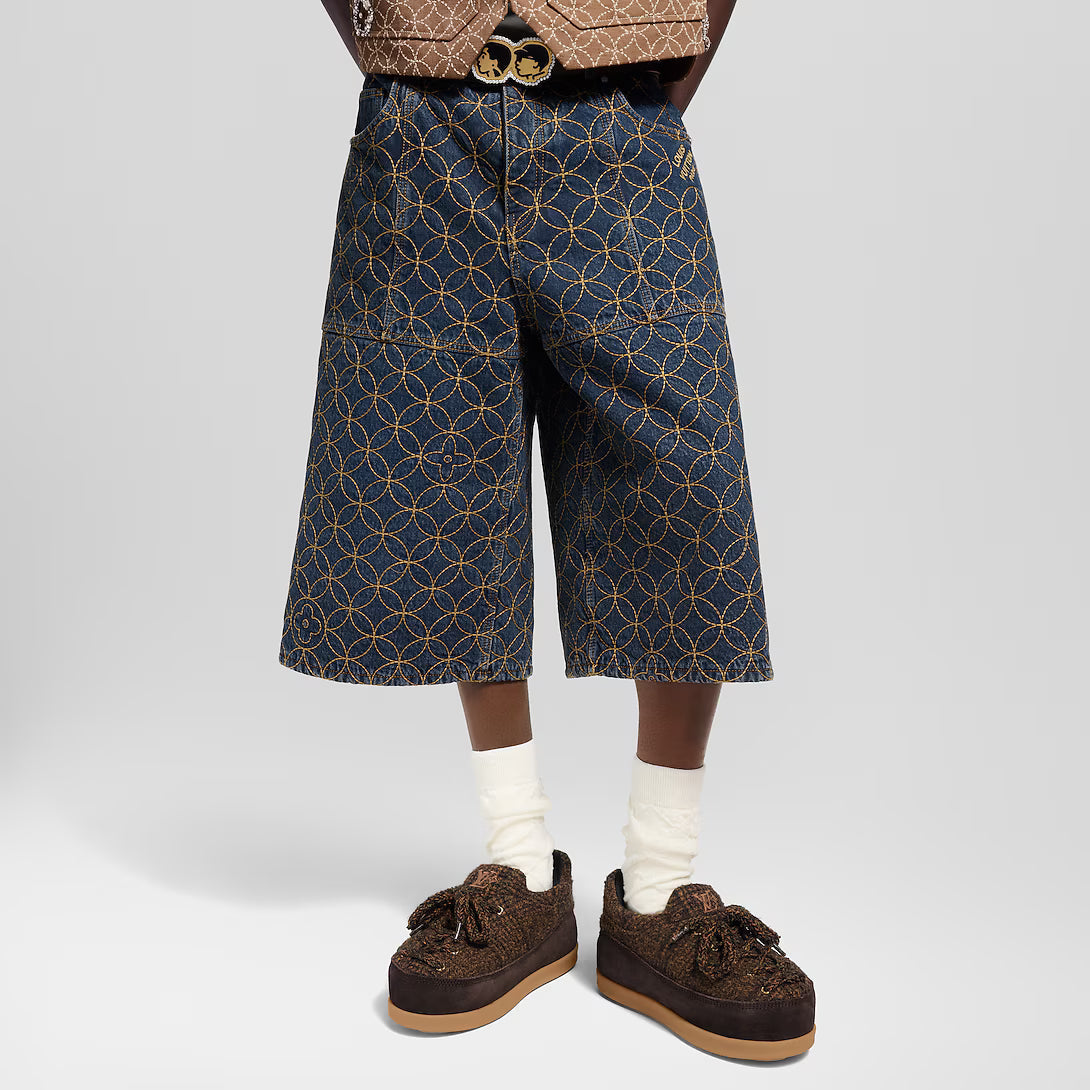 Embroidered Workwear Shorts