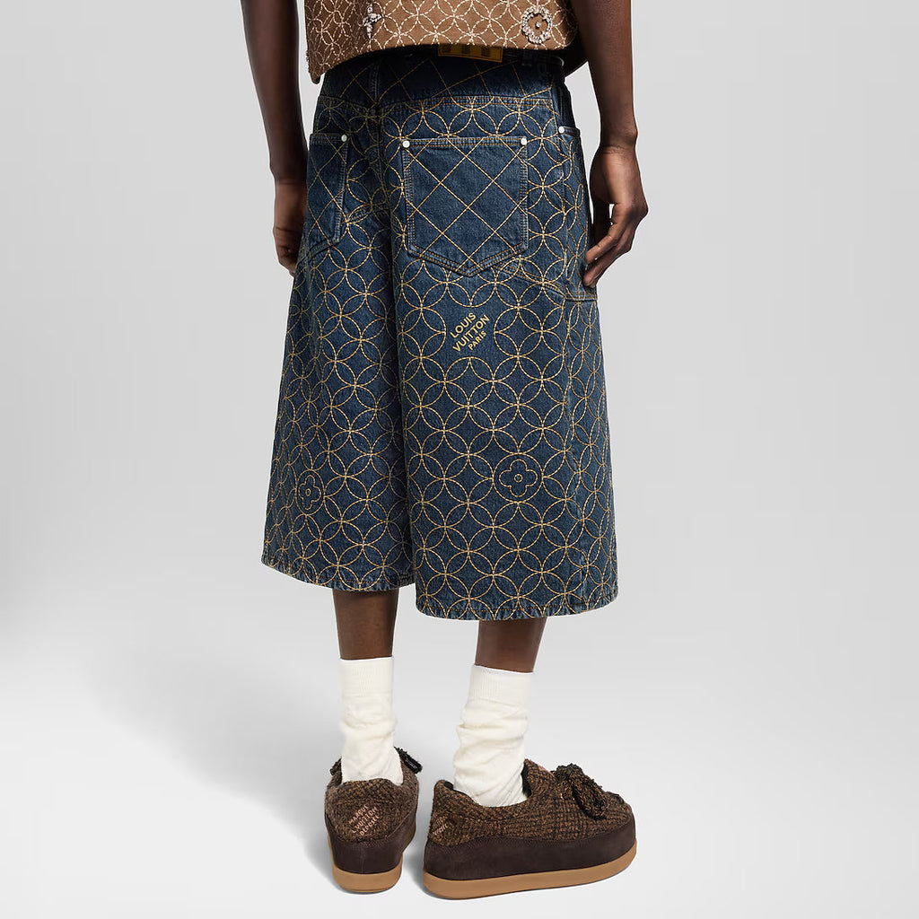 Embroidered Workwear Shorts