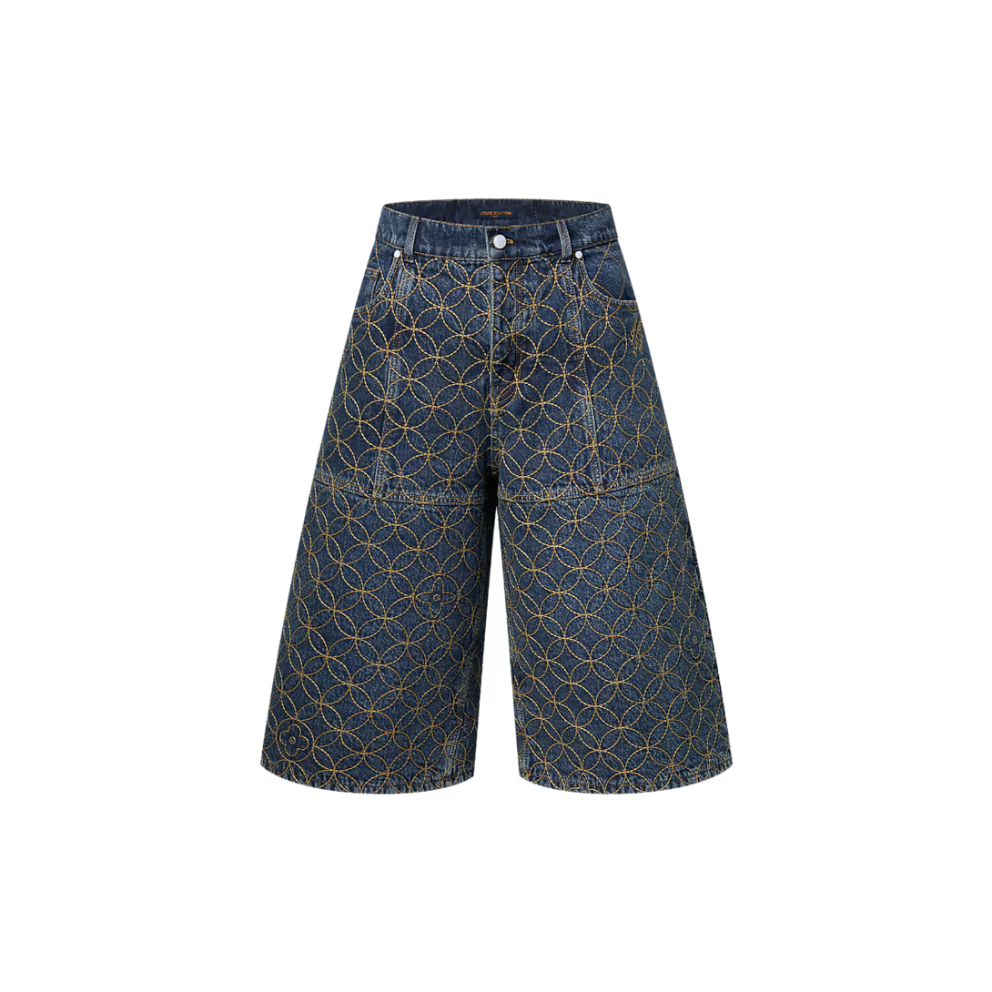 Embroidered Workwear Shorts