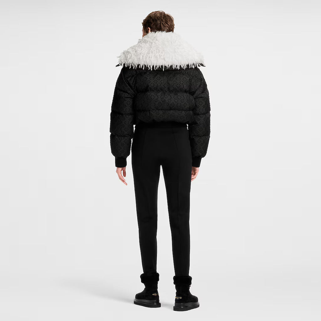 Feather Collar Puffer Jacket