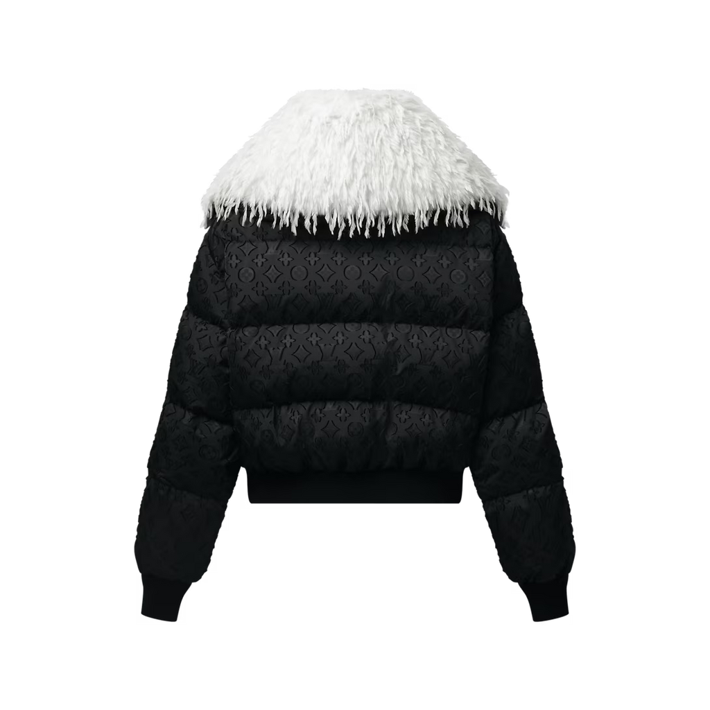 Feather Collar Puffer Jacket