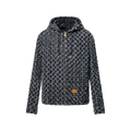 Flocked Monogram Denim Hoodie