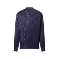 Graphic Jacquard Long-Sleeved Kimono Shirt