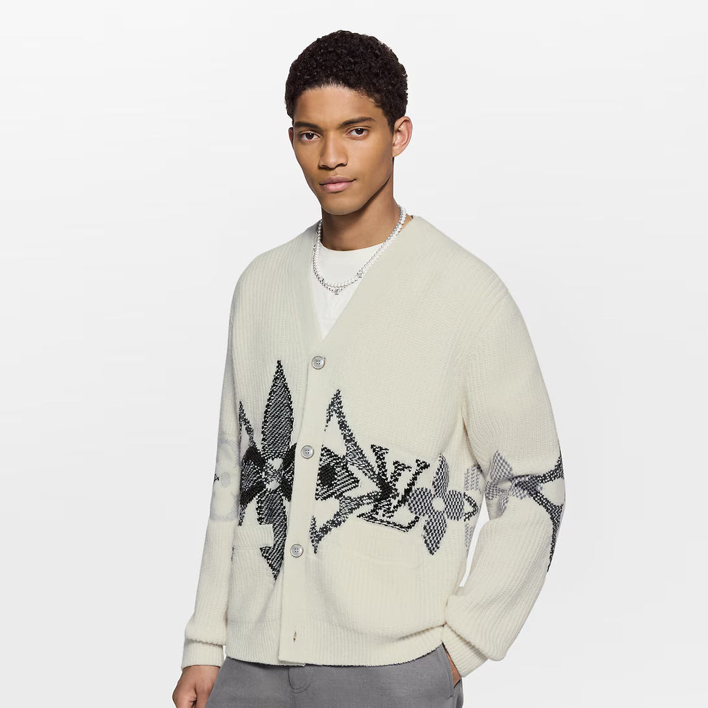 Graphic Knitted Cardigan