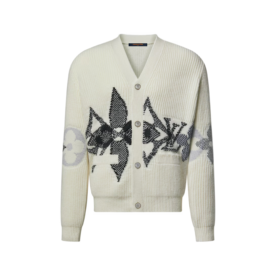 Graphic Knitted Cardigan