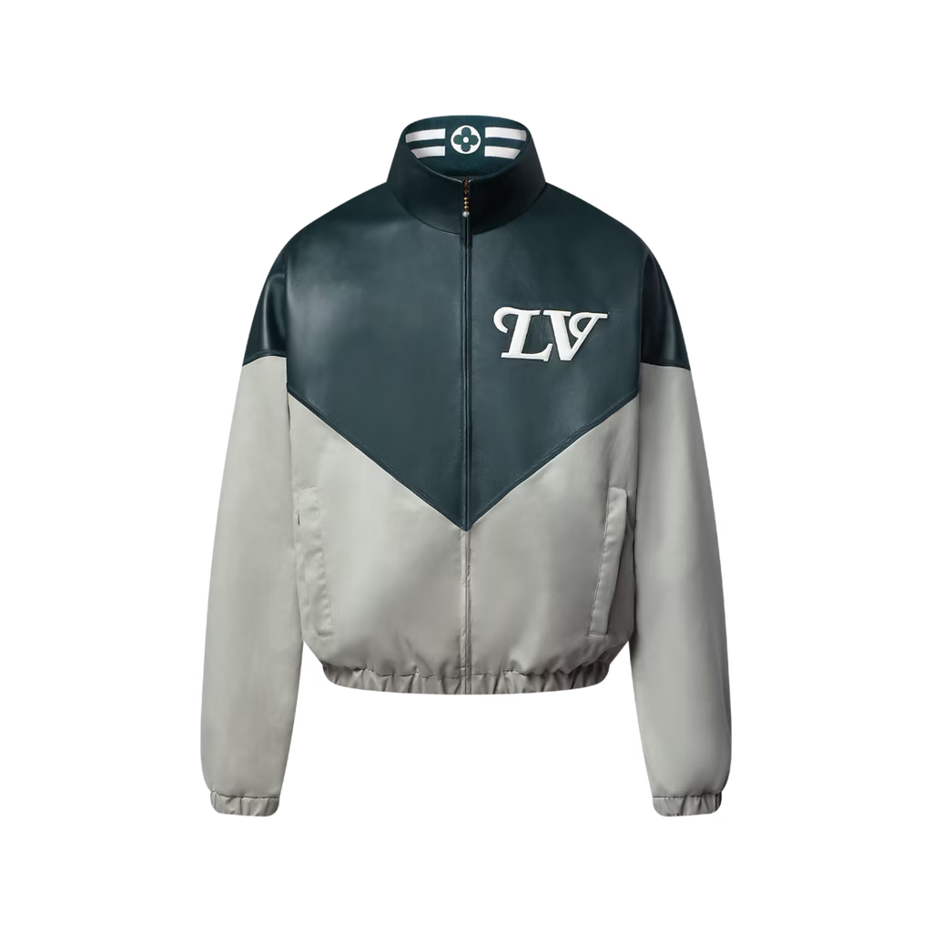 Graphic Leather Mix Tracktop