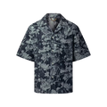 Jacquard Denim Short-Sleeved Shirt