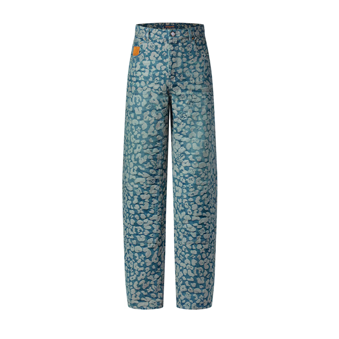 Jacquard Workwear Denim Pants