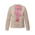 Knitted Flower Front Pullover