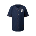 Knitted Short-Sleeved Baseball Shirt
