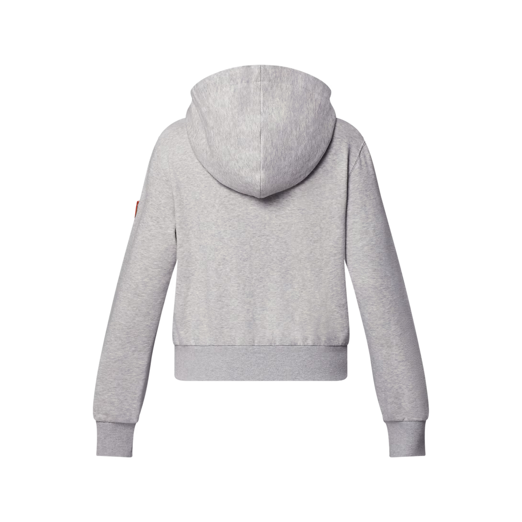 Leather Accent Hoodie