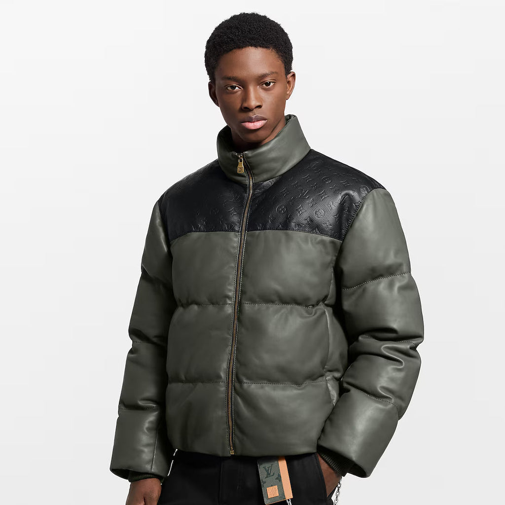 Leather Down Jacket