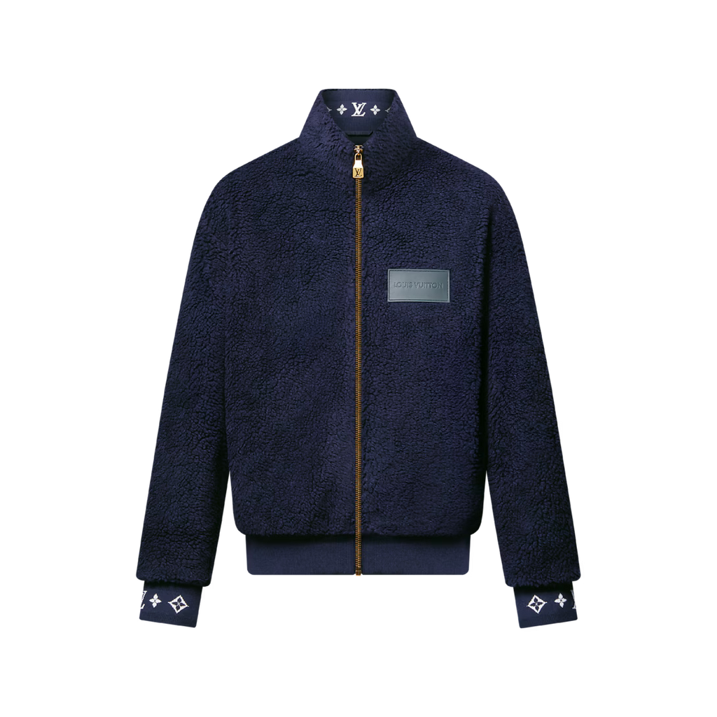Leather Patch Fleece Blouson