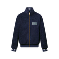 Leather Patch Fleece Blouson