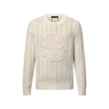 Long-Sleeved Cable-Knit Crewneck