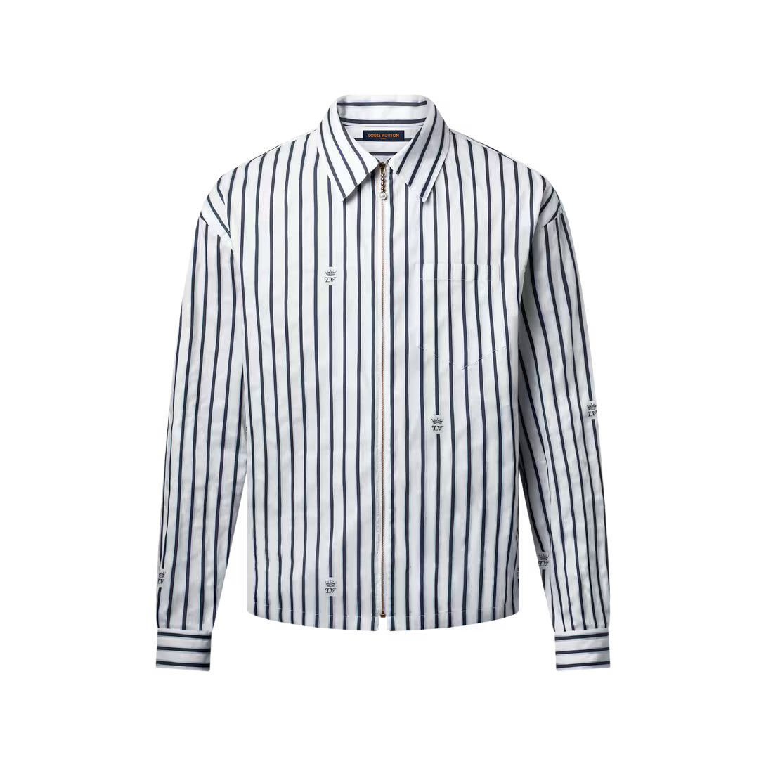 Long-Sleeved Zip-Up Shirt