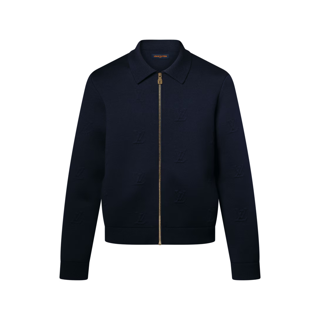 Blason Embossed Zipped Blouson
