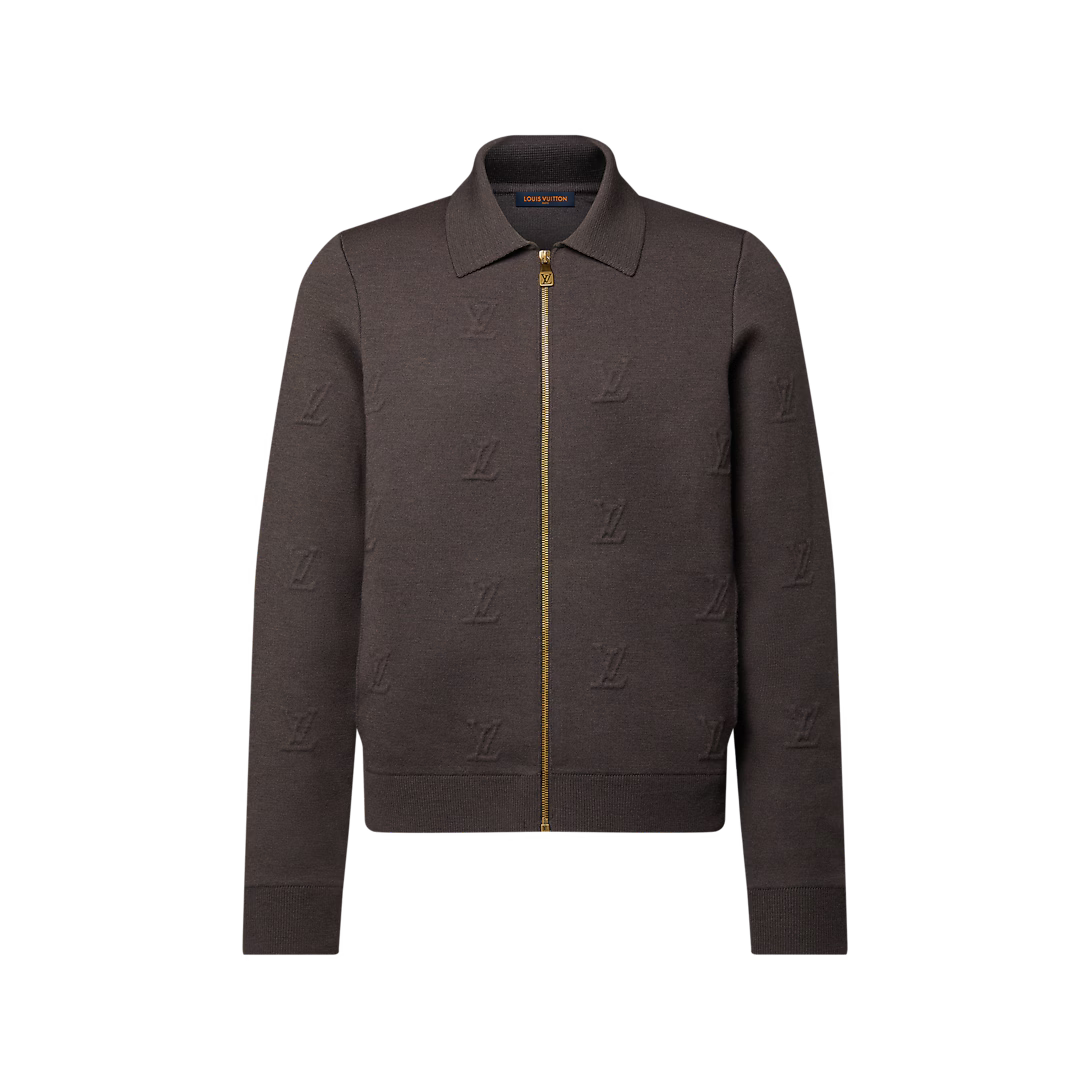 Blason Embossed Zipped Blouson