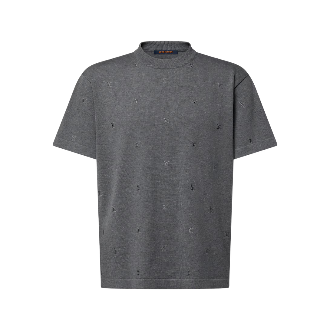 Blason Embroidered Short-Sleeved Crewneck