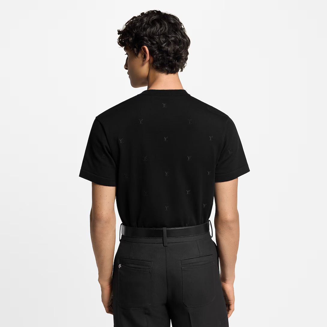 Blason Embroidered Short-Sleeved Crewneck