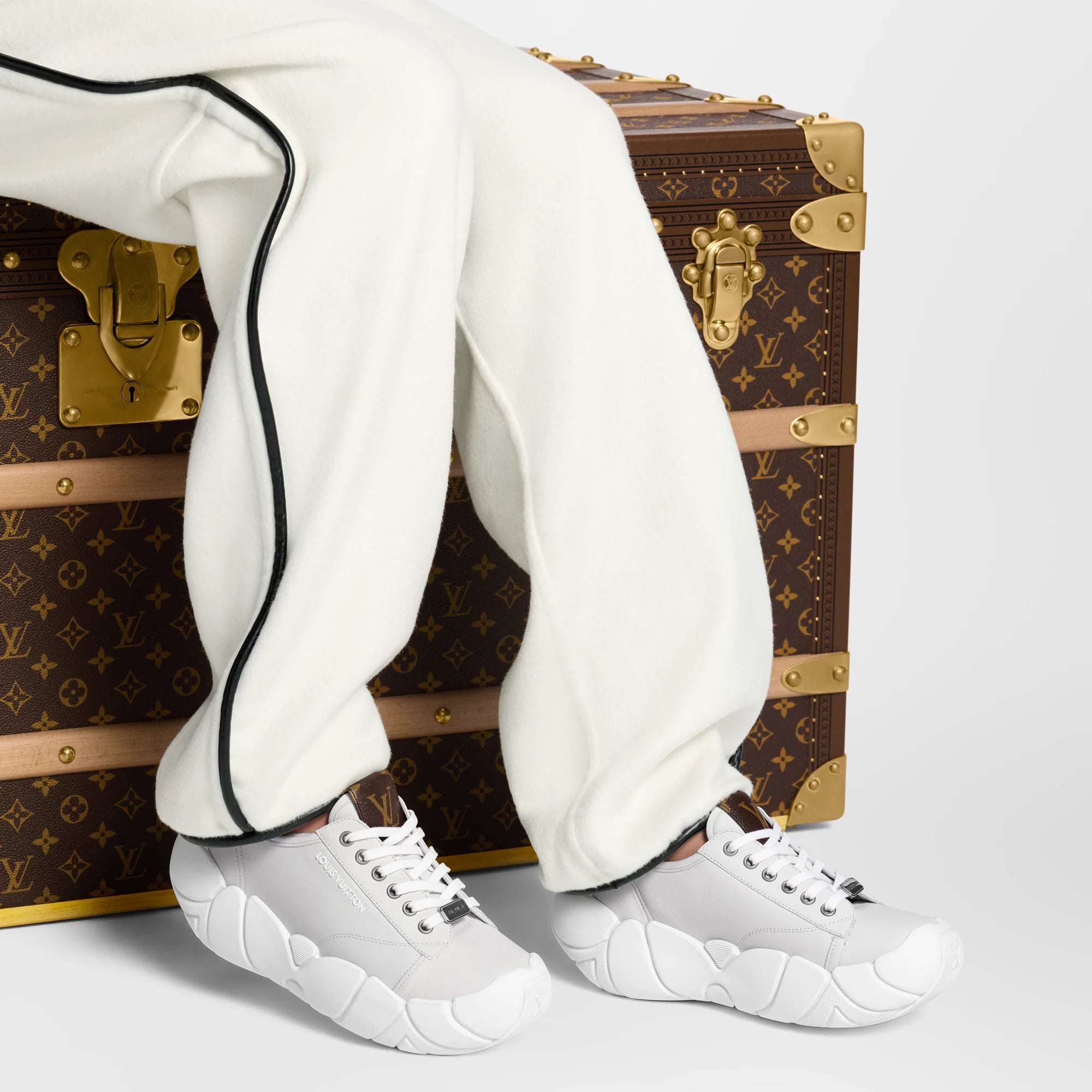 Louis Vuitton Bubble Sneaker - Worn view (cropped)