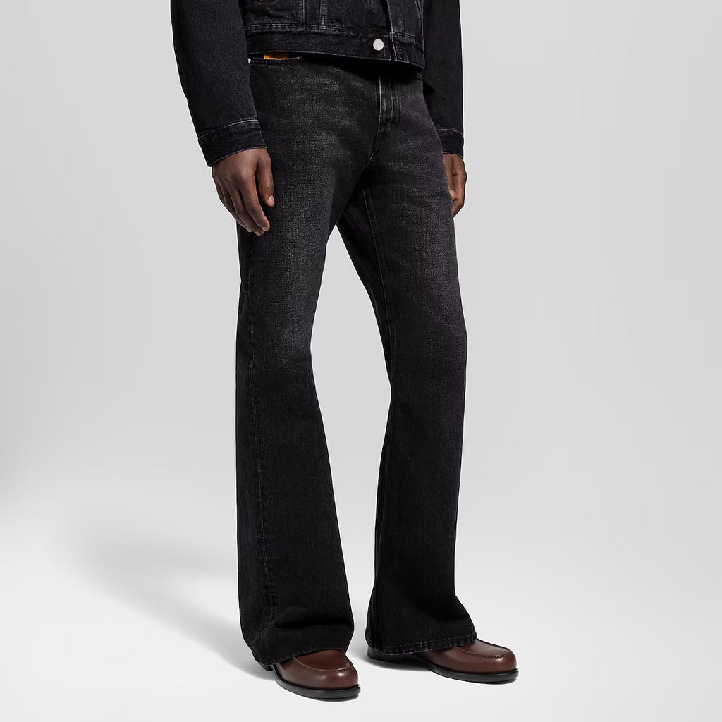 Flared Denim Pants