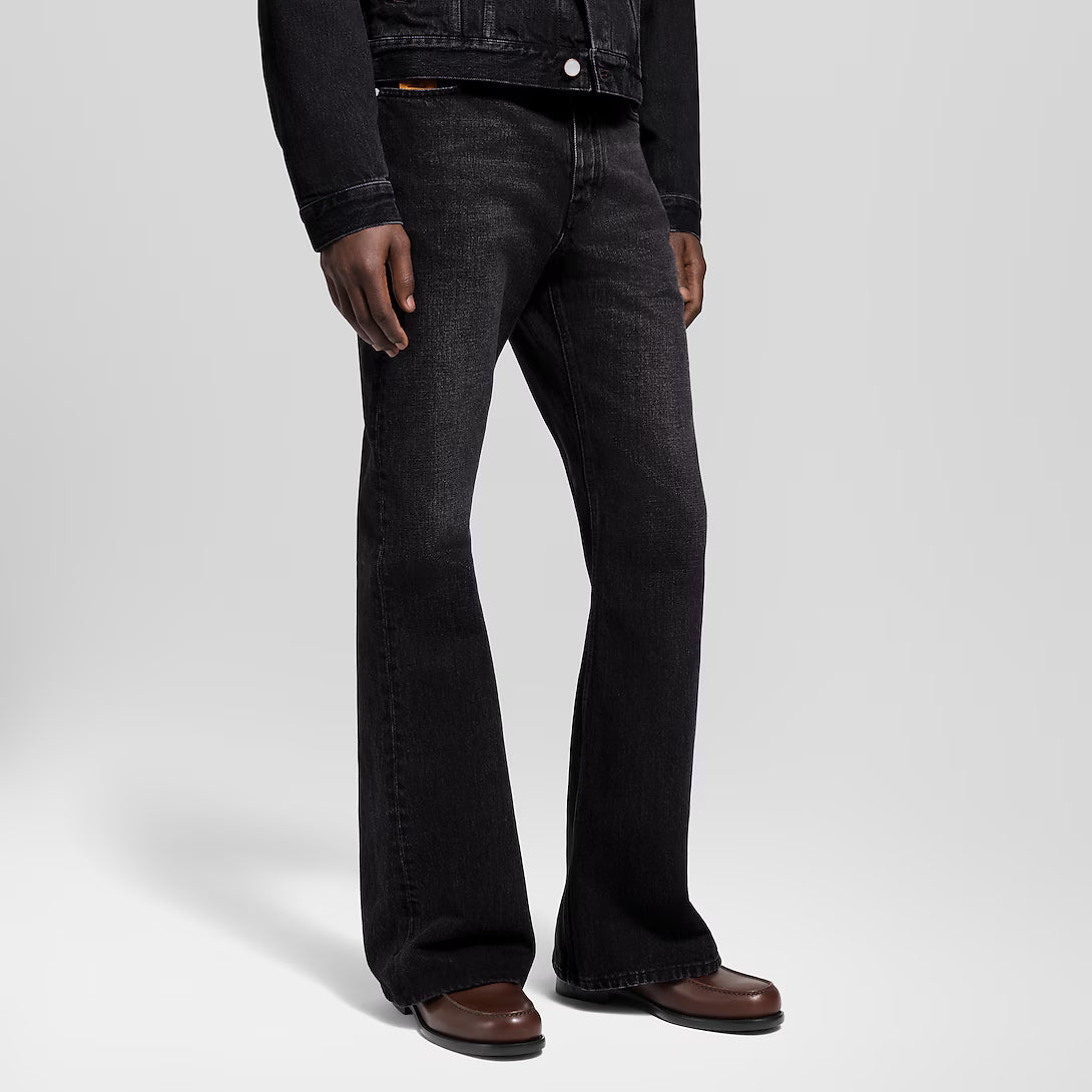 Flared Denim Pants