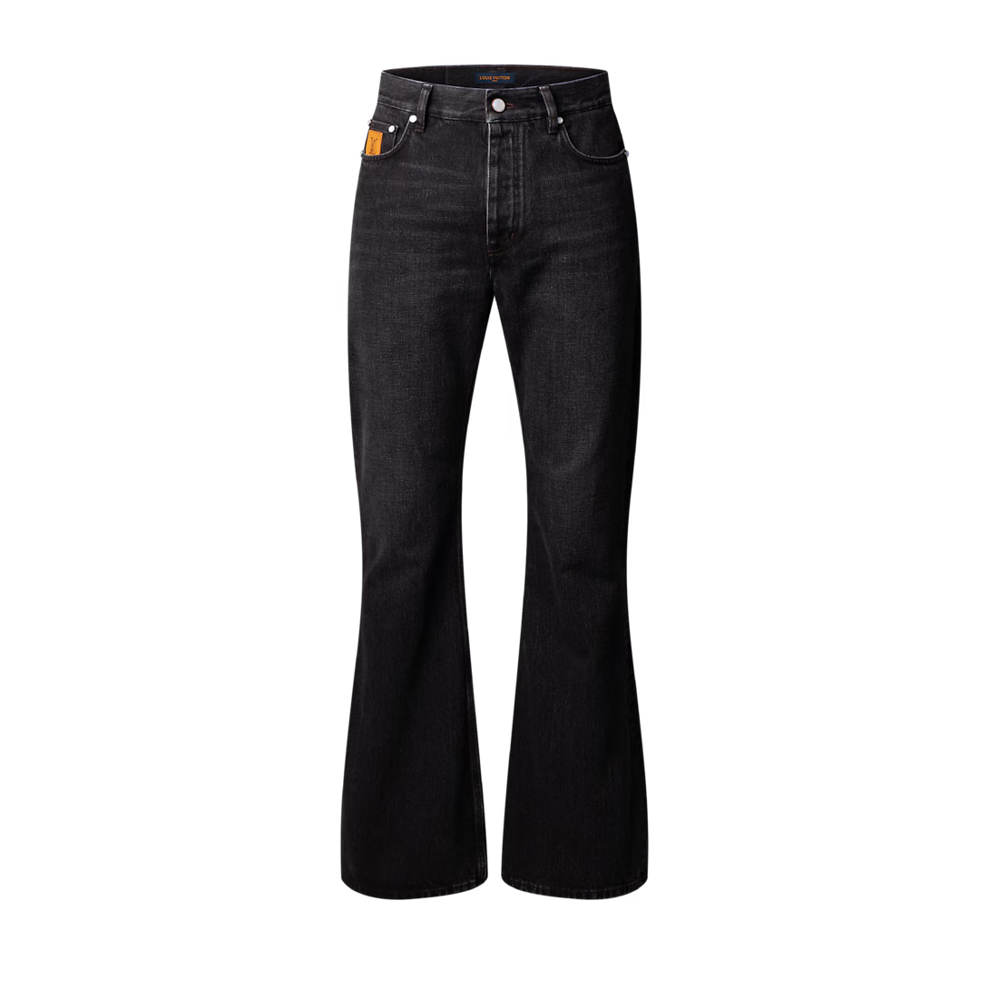 Flared Denim Pants