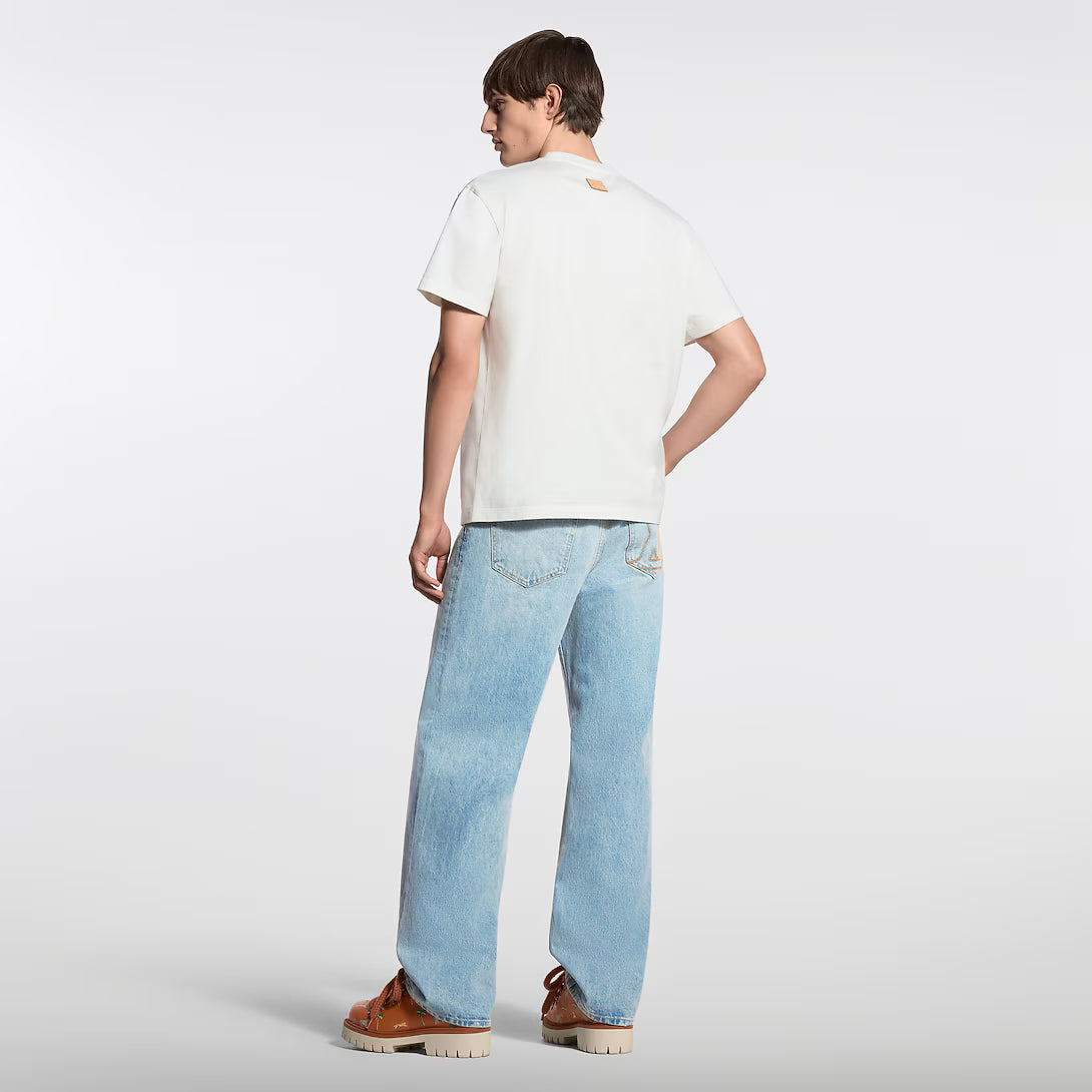 x The Darjeeling Limited Embroidered Short-Sleeved Crewneck