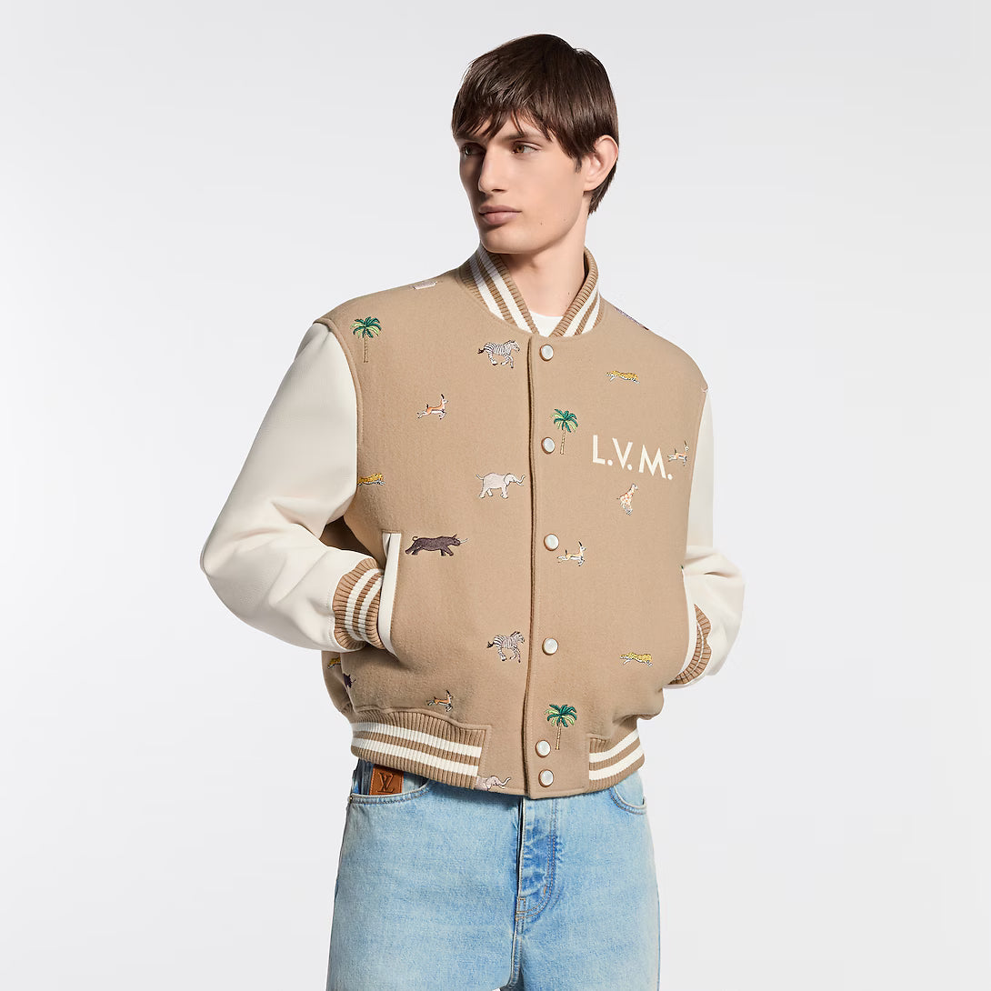 x The Darjeeling Limited Embroidered Varsity Blouson
