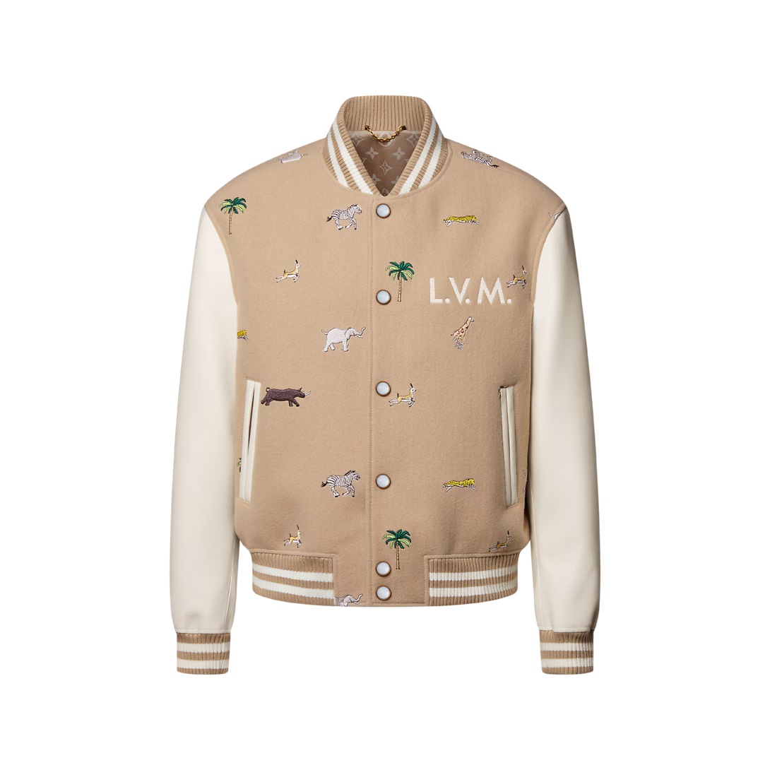 x The Darjeeling Limited Embroidered Varsity Blouson