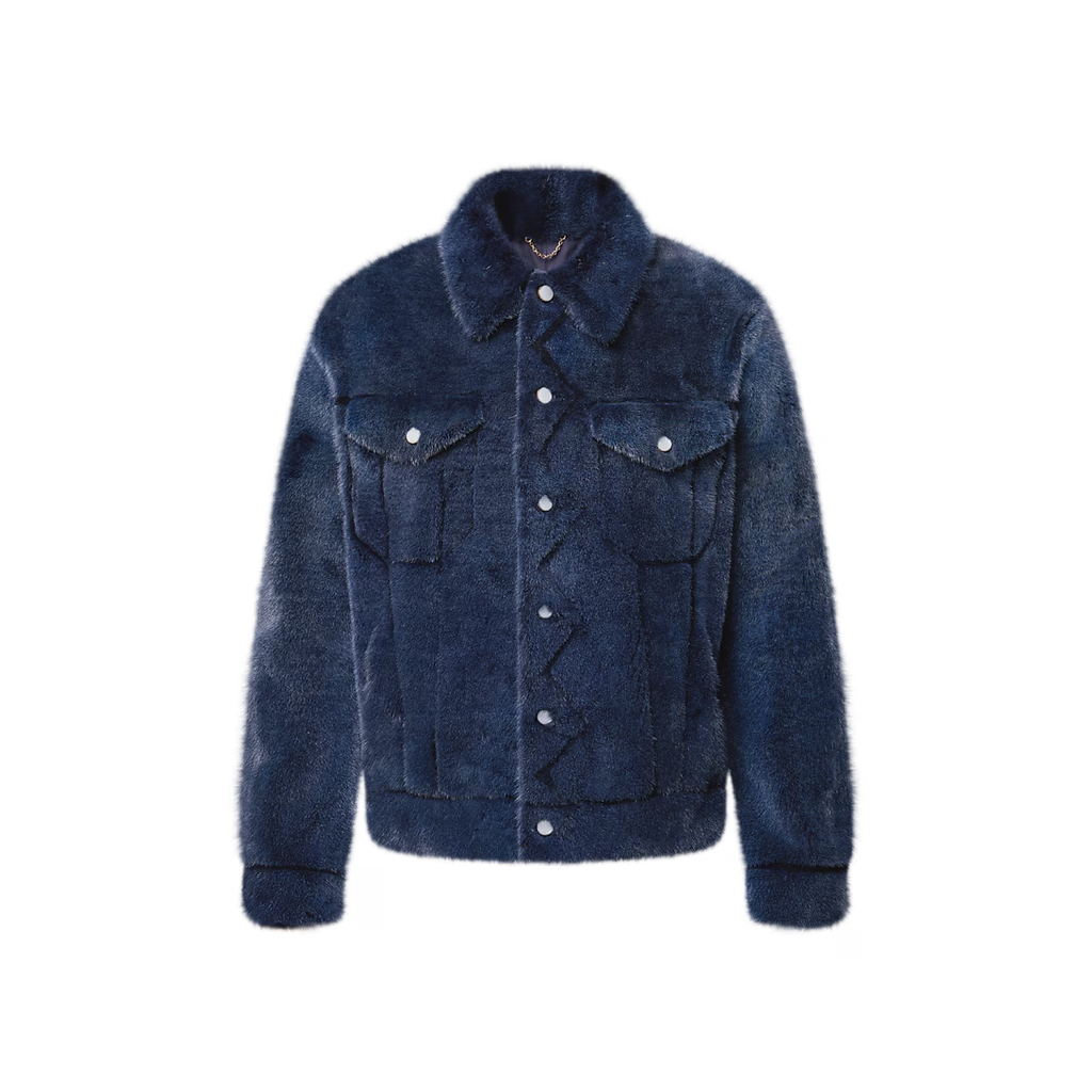 Mink Denim Trucker Jacket