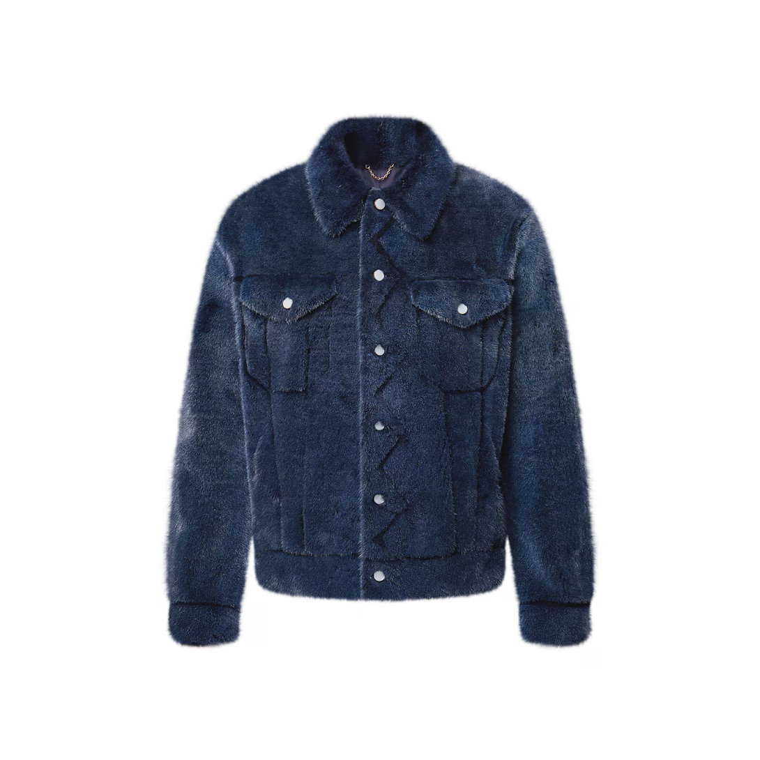 Mink Denim Trucker Jacket