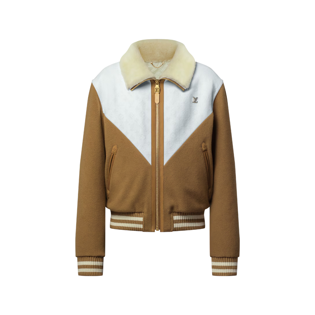 Monogram Blouson With Shearling Collar