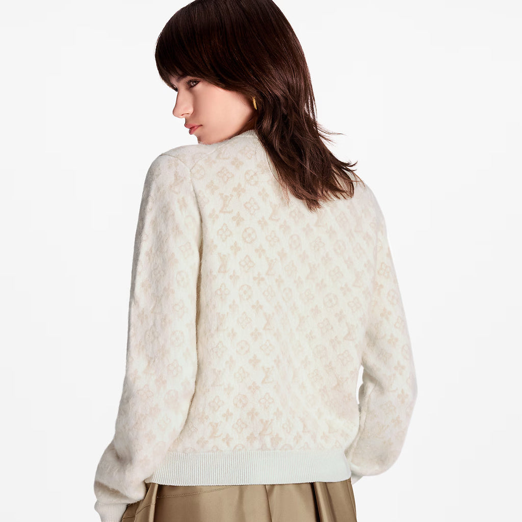 Monogram Brushed Knit Cardigan