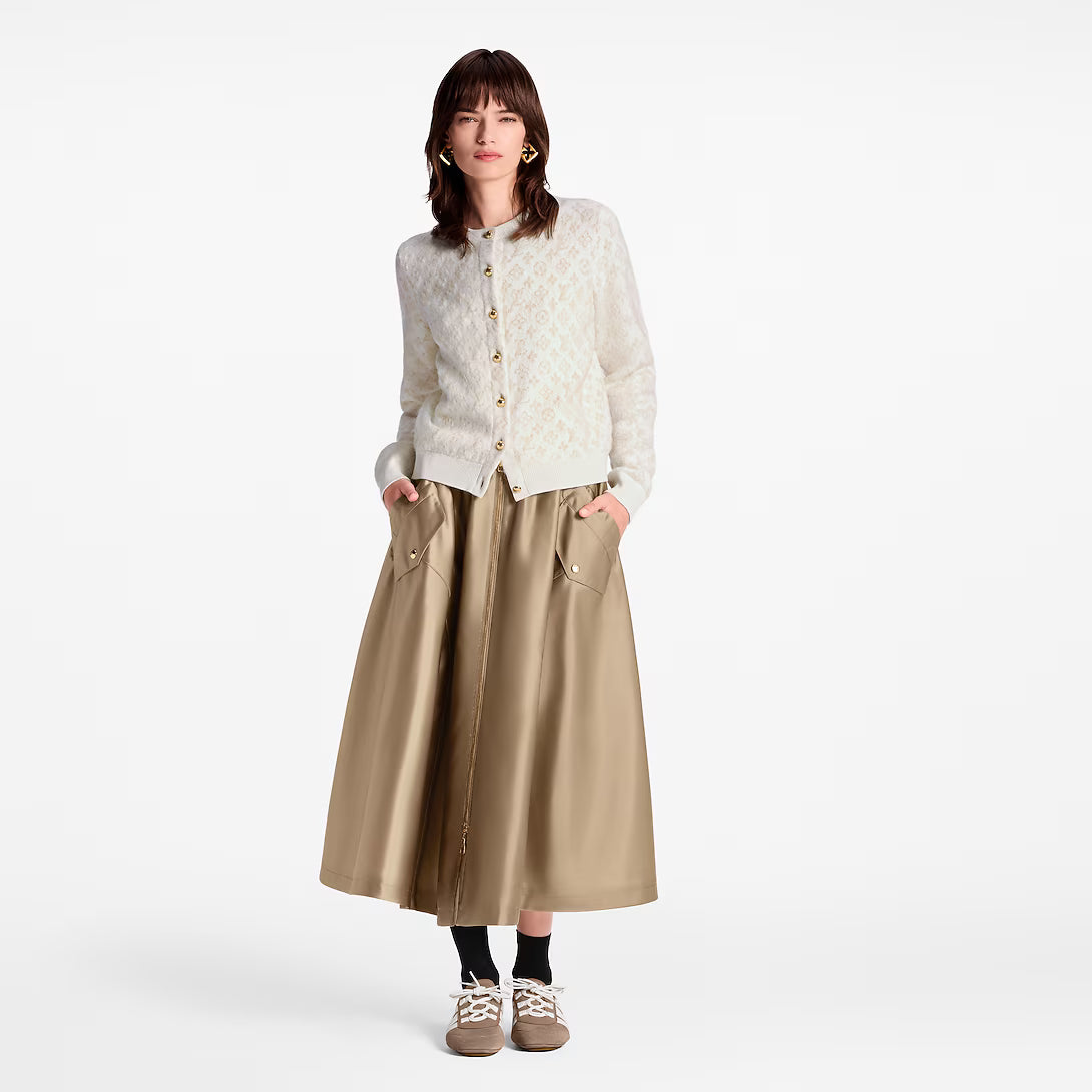 Monogram Brushed Knit Cardigan