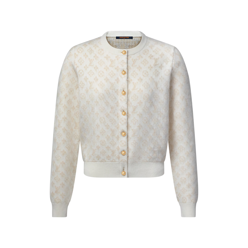 Monogram Brushed Knit Cardigan