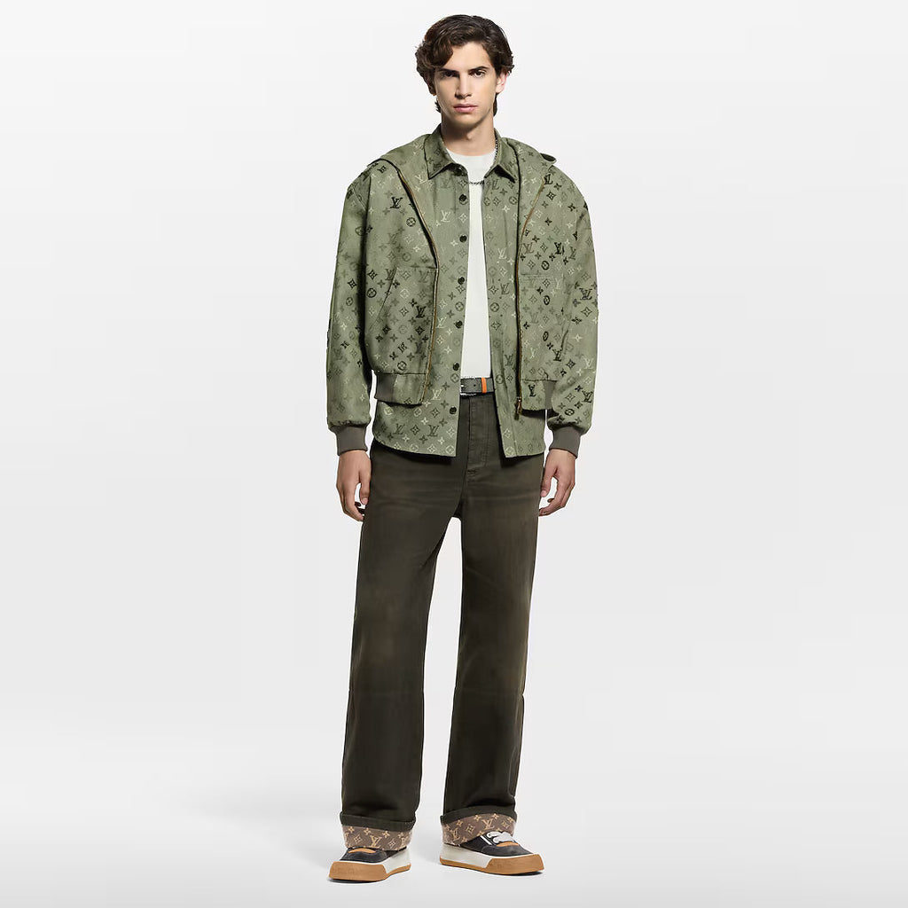 Monogram Embellished Hooded Blouson